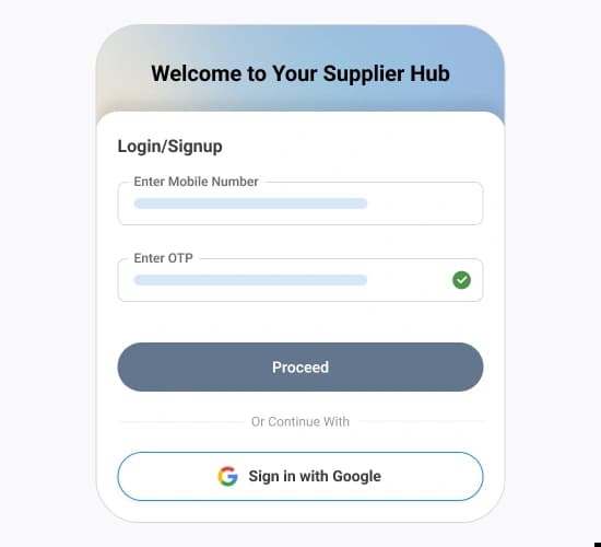 Supplier Onboarding and Activations